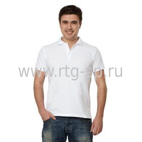 Рубашка поло (пл.210 г/м2) белая